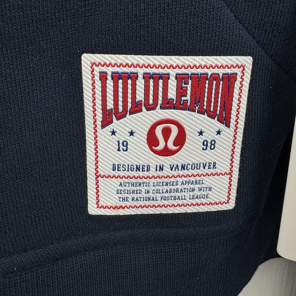 Chicago Bears Lululemon Womens Hoodie Scuba Sweatshirt Half Zip Large M/L NEW - Picture 4 of 11
